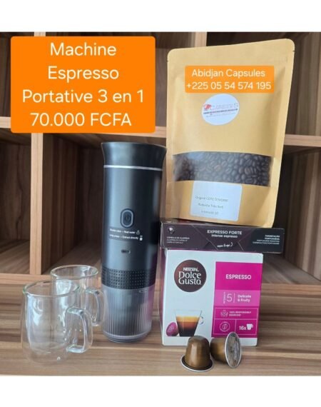 Pack Machine Espresso Portable 3en1