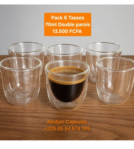 Pack de 6 Tasses double parois